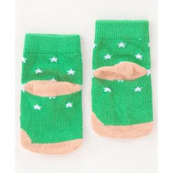 Cute Walk By Babyhug Non Terry Anti Bacterial Ankle Length Socks Animals Print Pack Of 5 - Multicolour