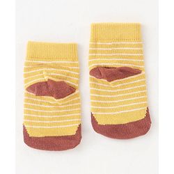 Cute Walk By Babyhug Non Terry Anti Bacterial Ankle Length Socks Animals Print Pack Of 5 - Multicolour