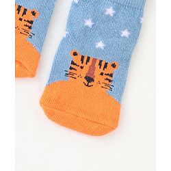 Cute Walk By Babyhug Non Terry Anti Bacterial Ankle Length Socks Animals Print Pack Of 5 - Multicolour