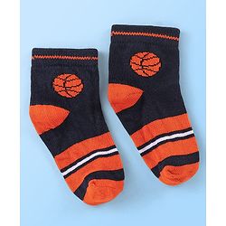 Cute Walk by Babyhug Anti Bacterial Ankle Length Socks Football Design Pack of 7 - Multicolour