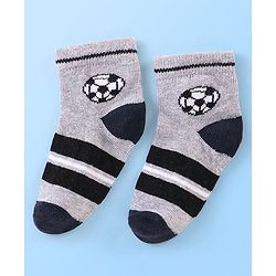 Cute Walk by Babyhug Anti Bacterial Ankle Length Socks Football Design Pack of 7 - Multicolour