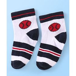Cute Walk by Babyhug Anti Bacterial Ankle Length Socks Football Design Pack of 7 - Multicolour