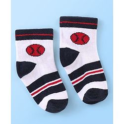 Cute Walk by Babyhug Anti Bacterial Ankle Length Socks Football Design Pack of 7 - Multicolour