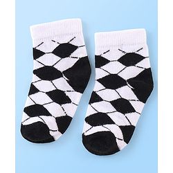 Cute Walk by Babyhug Anti Bacterial Ankle Length Socks Football Design Pack of 7 - Multicolour