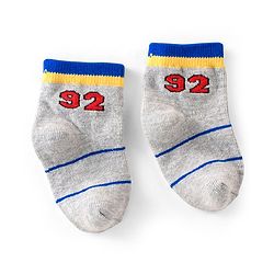 Cute Walk By Babyhug Non Terry Anti Bacterial Ankle Length Design Socks Pack of 5 - Multicolour