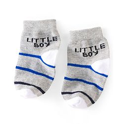 Cute Walk By Babyhug Non Terry Anti Bacterial Ankle Length Design Socks Pack of 5 - Multicolour
