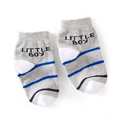 Cute Walk By Babyhug Non Terry Anti Bacterial Ankle Length Design Socks Pack of 5 - Multicolour