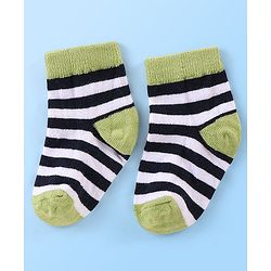 Cute Walk By Babyhug Anti Bacterial Non Terry Ankle Length Stripe Socks Pack Of 5 - Multicolor
