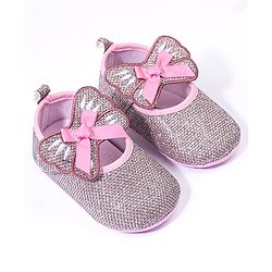 Cute Walk by Babyhug Booties With Velcro Closure - Pink