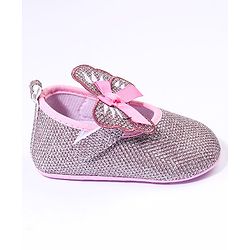 Cute Walk by Babyhug Booties With Velcro Closure - Pink