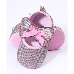Cute Walk by Babyhug Booties With Velcro Closure - Pink
