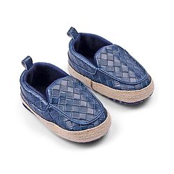 Cute Walk by Babyhug Slip On Solid Booties- Blue