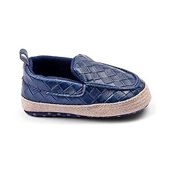 Cute Walk by Babyhug Slip On Solid Booties- Blue