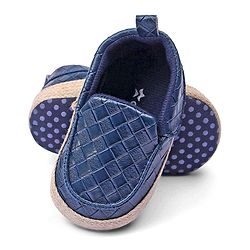 Cute Walk by Babyhug Slip On Solid Booties- Blue