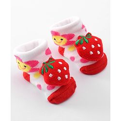 Cute Walk by Babyhug Socks Shoes with Applique - Light Purple