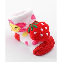 Cute Walk by Babyhug Socks Shoes with Applique - Light Purple