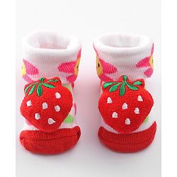 Cute Walk by Babyhug Socks Shoes with Applique - Light Purple