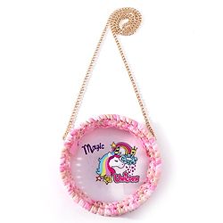 Babyhug Sling Bag with Unicorn Print Free Size - Pink