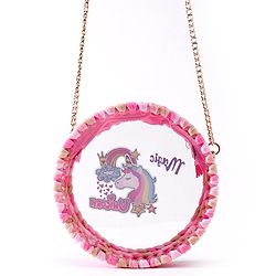 Babyhug Sling Bag with Unicorn Print Free Size - Pink