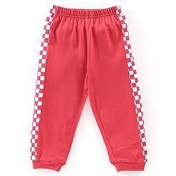 Babyhug Cotton Knit Full Sleeves Night Suit Bear Print - Red