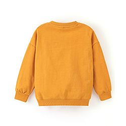 Babyhug Cotton Knit Full Sleeves Sweatshirt Spiderman Graphics Print - Yellow