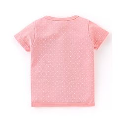Babyhug 100% Cotton Half Sleeves Front Open Printed Vests  Pack of 3 - Pink & Yellow