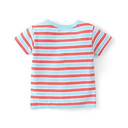 Babyhug 100%  Cotton Knit Half Sleeves Front Open Vest Lion Print Pack of 3 - Multicolour