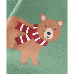 Babyhug Cotton Knit Full Sleeves Front Open Vest Bear Print Pack of 3  - Multicolour
