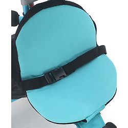 Babyhug Plug & Play Tricycle with Air Wheel Canopy & Parental Handle - Blue