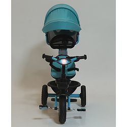 Babyhug Plug & Play Tricycle with Air Wheel Canopy & Parental Handle - Blue