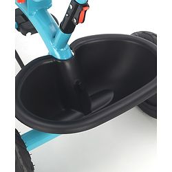 Babyhug Plug & Play Tricycle with Air Wheel Canopy & Parental Handle - Blue