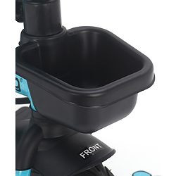 Babyhug Plug & Play Tricycle with Air Wheel Canopy & Parental Handle - Blue
