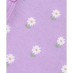Babyhug 100% Cotton Knit Full Sleeves Front Open Jhablas Bunny Print Pack of 3 - Pink Orange & Purple