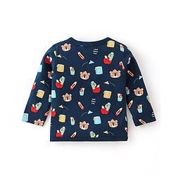 Babyhug 100% Cotton Interlock Knit Front Open Vest Stripes & Bear Print Pack of 3 - Multicolor