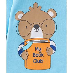 Babyhug 100% Cotton Interlock Knit Front Open Vest Stripes & Bear Print Pack of 3 - Multicolor