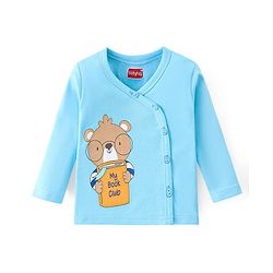 Babyhug 100% Cotton Interlock Knit Front Open Vest Stripes & Bear Print Pack of 3 - Multicolor