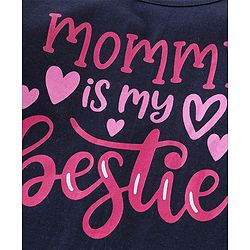 Babyhug Cotton Knit Full Sleeves T-Shirt With Text Graphics - Navy Blue