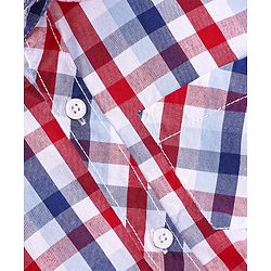Babyhug Cotton Woven Full Sleeves Checks Shirt- Multicolor