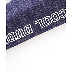Babyhug Cotton Looper Knit Full Length Lounge Pant Text Printed - Blue