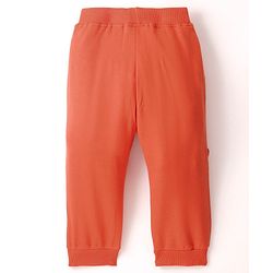 Babyhug Cotton Looper Full Length Solid Lounge Pant - Maroon