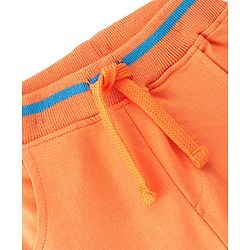 Babyhug Cotton Looper Full Length Lounge Pant Dino Printed - Orange