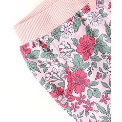 Babyhug Cotton Looper Full Length Lounge Pants Floral Print - Pink & Grey