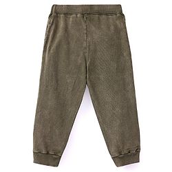 Babyhug Cotton Looper Full Length Lounge Pant Solid Colour - Light Green
