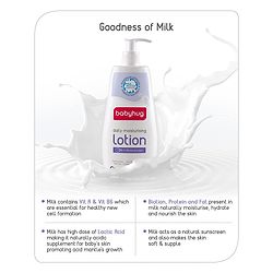 Babyhug Milk Protein Formula Daily Moisturising Lotion Pack of 2 - 400 ml Each