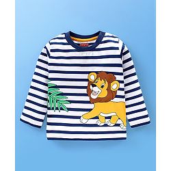 Babyhug Cotton Knit Full Sleeves T-Shirt wiith Graphics Pack of 7 - Green Blue & Yellow