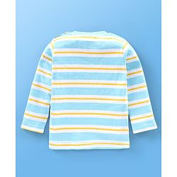 Babyhug Cotton Knit Full Sleeves T-Shirt wiith Graphics Pack of 7 - Green Blue & Yellow