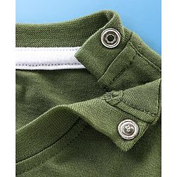 Babyhug Cotton Knit Full Sleeves T-Shirt wiith Graphics Pack of 7 - Green Blue & Yellow