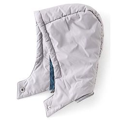 Babyhug Woven Full Sleeves Hooded Jacket Mountain Badge - Green & Grey
