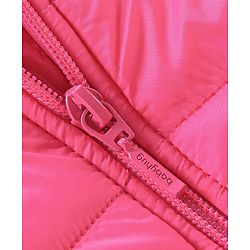 Babyhug Full Sleeves Padded & Hooded Jacket With Embroidery- Fuchsia