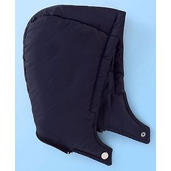 Babyhug Full Sleeves Padded Winter Jacket With Hood & Color Block Design - Yellow & Navy
